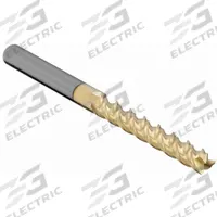 APPROVED VENDOR Square End Mill: Carbide, ZrN Coated, 3 Flute, 1/4" Mill Dia, 1-1/4" LOC, 3" OAL (MPN 273-251500D)