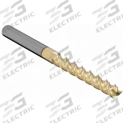 APPROVED VENDOR Square End Mill: Carbide, ZrN Coated, 3 Flute, 1/4" Mill Dia, 1-1/4" LOC, 3" OAL (MPN 273-251500D)