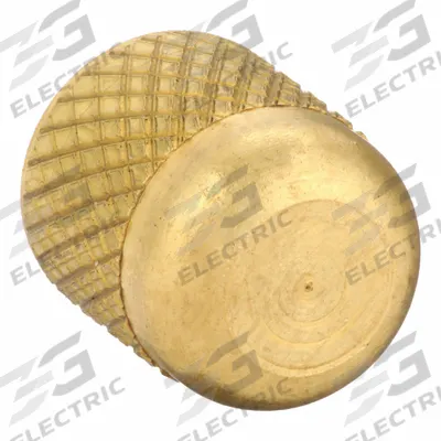MUELLER Access Valve Cap: 1/4 in Female SAE Right-Hand, 1/2 in Overall Ht - Caps for Access Valves