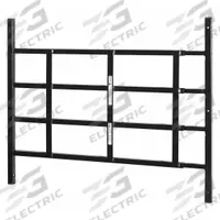 PRIME-LINE Window Security Guard: Fixed, 23 1/2 in to 40 in, 21 1/4 in Ht, 4 Bars, Black (MPN S 4763). Key specifications — Brand: PRIME-LINE; Material: Carbon Steel; Mounting Location: Inside/Outside; Adjustability: Fixed; Color: Black.