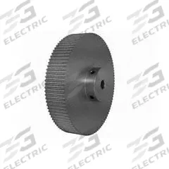 DAYTON Timing Pulley: Modified Curvilinear, Fixed, For GT Timing Belt Section, For 15 mm Belt Wd (MPN 100-3P15-6A4). Key specifications — Brand: DAYTON; Finish: Clear Anodized; For Belt Series: Powerhouse®.