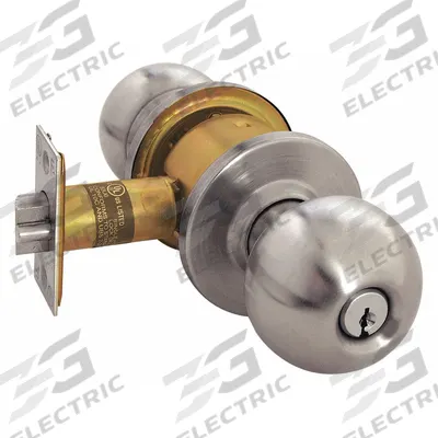 ARROW Door Lockset: Classroom Knob Locksets, Stainless Steel, Interchangeable Core