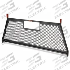 WEATHER GUARD Cab Protector: 71 1/2 in Overall Wd, 27 1/2 in Overall Ht, 3 in Overall Lg, Steel (MPN 1906-5-02). Key specifications — For Use With: Full-Size Pickups; Color: Black; Product Type: Cab Protector; Material: Steel; Brand: WEATHER GUARD.