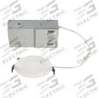 KEYSTONE TECHNOLOGIES LED Light Fixture: 4 in Dia, 800 lm, 2700K/3000K/3500K/4000K/5000K, 10.5 W (MPN KT-WDLED10.5PS-4A-9CSF-VDIM). Key specifications — Trim Color: Available Separately; Dimmable: Yes; Color Temperature: 5000K; Brand: KEYSTONE TECHNOLOGIES; Voltage: 120 to 277V AC.