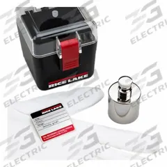 RICE LAKE WEIGHING SYSTEMS Calibration Weight Kit: 100 g Nominal Mass, Cylinder Calibration Wt, 2 (MPN 82641). Key specifications — attr1385174: Case; attr1385170: RICE LAKE WEIGHING SYSTEMS; attr1385171: Stainless Steel.