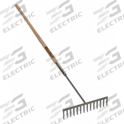SEYMOUR MIDWEST STRUCTRON Forged Asphalt Rake,14 Tine,60" Handle: Steel Head - Road & Asphalt Rakes