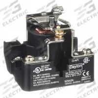 DAYTON Open Power Relay: Surface Mounted, 120V AC, SPDT, 5 Pins/Terminals (MPN 5Z542). Key specifications — Brand: DAYTON; Mounting Style: Surface; Electrical Connection: Screw Clamp; Manufacturer Part Number: 5Z542; Series: Dayton Power Series.