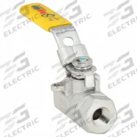 APPROVED VENDOR Manual Two-Way Ball Valve: 1/4 in, 316 Stainless Steel, Straight Valve Body, PTFE (MPN 06Q221N06014). Key specifications — Brand: APPROVED VENDOR; Handle: Locking Lever.