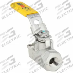 APPROVED VENDOR Manual Two-Way Ball Valve: 1/4 in, 316 Stainless Steel, Straight Valve Body, PTFE (MPN 06Q221N06014). Key specifications — Brand: APPROVED VENDOR; Handle: Locking Lever.