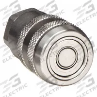 PARKER Hydraulic Quick Connect Hose Coupling: 1/4 in Coupling Size, 316 Stainless Steel, Nitrile (MPN S71-3C4-4F). Key specifications — Seal Material: Nitrile; Body Material: 316 Stainless Steel; Brand: PARKER.