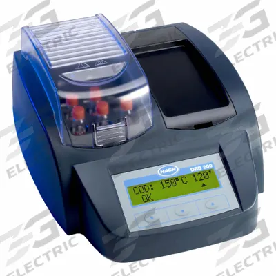 HACH Water Testing Equipment & Meters: (2) 20 mm Vials/(9) 13 mm Vials Cuvettes, 115V AC - Digital Reactors