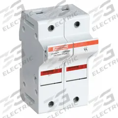 MERSEN Fuse Block: Finger-Safe, 2 Pole, 600 V AC, DIN Rail Mounting, Pressure Plate Termination (MPN US3J2I). Key specifications — Brand: MERSEN.