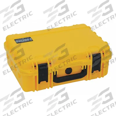 SKB Protective Case: 15 1/2 in x 20 1/2 in x 7 5/8 in Inside, No Foam, Yellow - Suitcase-Style Cases