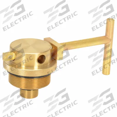 APPROVED VENDOR Drum Plug Lock: 2 in_3/4 in For Plug Size, Brass, 2 in_3/4 in Outside Dia - Drum Locks