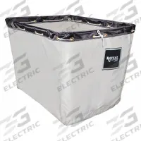 ROYAL BASKET TRUCKS Replacement Liner: G24-CCX-LNN, 54 in x 34 in x 30 in, White, 31.9 cu ft, Canvas. Key specifications — Color: White; Material: Canvas; Brand: ROYAL BASKET TRUCKS; Includes: Nylon Rope; Manufacturer Part Number: G24-CCX-LNN; For Use With: Heavy Duty Basket Trucks.