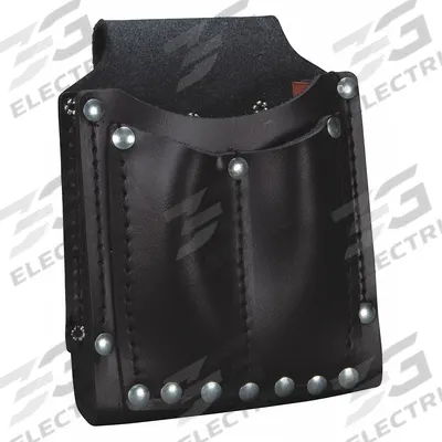 KLEIN TOOLS Tool Pouch: For 1 in Belt Wd - Max, 3 Pockets - Leather Tool Pouches