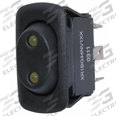EATON Lighted Rocker Switch: 3 Positions, SPDT, On/Off/On - General Purpose Rocker Switches