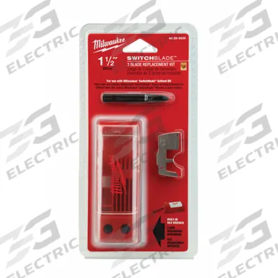 MILWAUKEE Self Feed Drill Bit Component: Hardened Steel, 1 1/2 in Blade Dia - Modular Self-Feed Drill Bit Components