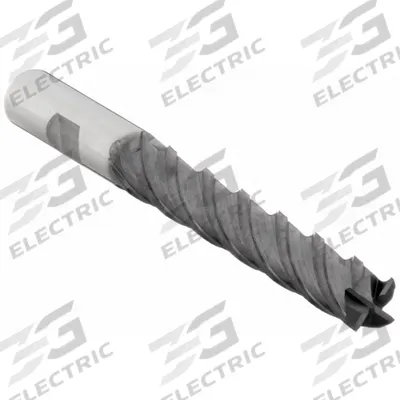 OSG Square End Mill: Carbide, TiAlN Coated, 4 Flute, 3/8" Mill Dia, 2-1/2" LOC - Fast-Cutting Carbide Square End Mills for Stainless Steel & Super Alloys