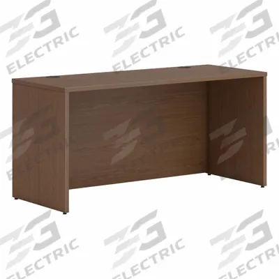 HON Credenza Shell: Laminate, Sepia Walnut, 0 Pedestals, 0 Drawers, 60 in Overall Wd - Desk Shells