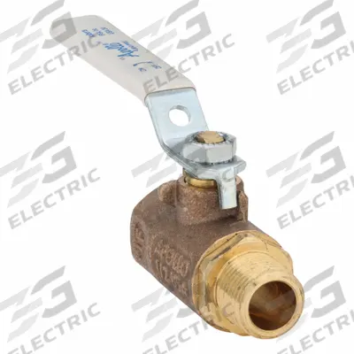 APOLLO Manual Two-Way Ball Valve: 1/2 in Size, Bronze, Straight, FNPT x FNPT - Bronze Ball Valves
