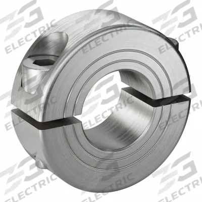 RULAND MANUFACTURING Shaft Collar: 2-Piece, Metric with Inch Bore, Round, Clamp-On - Stainless Steel Shaft Collars