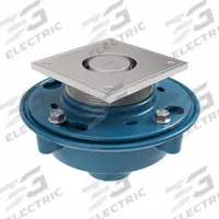 ZURN Floor Drain: Square, Cast Iron, 8 3/8 in Overall Dia, 6 in Overall Ht, 3 in Nominal Pipe Size (MPN ZN415-3NH-5LRS). Key specifications — Brand: ZURN; Connection Type: No Hub.