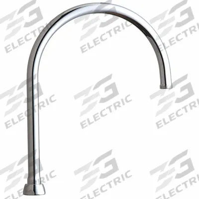 CHICAGO FAUCETS Spout: Spout, Arc, Swivel Spout, Brass, Polished Chrome, Laminar - Gooseneck Faucet Spouts