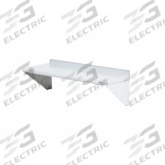 APPROVED VENDOR Wall Shelf: 36 in x 12 in x 12 in, 36 in x 12 in, 100 lb Load Capacity, Satin (MPN 2HGA1). Key specifications — Material: Stainless Steel; Standards: NSF; Finish: Satin; Includes: Brackets; Brand: APPROVED VENDOR.