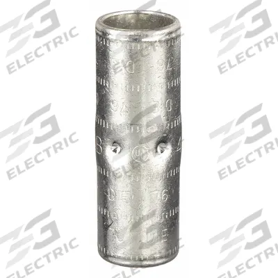THOMAS & BETTS Open Barrel Splice: 400 kcmil Wire Size, Blue Code, 2.75 in - Crimped Butt Splice Compression Connectors
