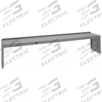 TENNSCO Electrical Shelf Riser: 96 in Overall Wd, 15 in Overall Dp, Gray, Carbon Steel, Steel, 18 in (MPN RE-18-1596). Key specifications — Includes Mounting Hardware: Yes; Color: Gray.