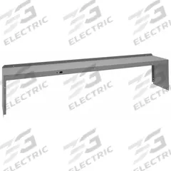 TENNSCO Electrical Shelf Riser: 96 in Overall Wd, 15 in Overall Dp, Gray, Carbon Steel, Steel, 18 in (MPN RE-18-1596). Key specifications — Includes Mounting Hardware: Yes; Color: Gray.