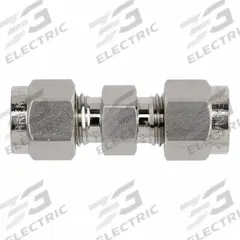 BRENNAN INDUSTRIES Compression Fitting Straight: 5/8 in OD x 3/8 in OD Fitting Size, Stainless Steel (MPN NS2403-10-06-SS). Key specifications — Series: NS2403; Brand: BRENNAN INDUSTRIES.