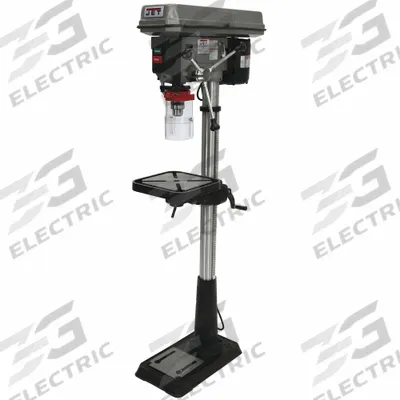 JET Floor Drill Press: Belt Drive, Fixed Speed, 200 RPM – 3,630 RPM - Floor Stand Drill Presses with Manual Downfeed