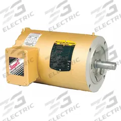 BALDOR General Purpose Motor: C-Face Mount, Totally Enclosed Non-Ventilated, 1 hp, 230V AC/460V AC (MPN VENM3546T). Key specifications — Brand: BALDOR; Nameplate Voltage @ 60 Hz: 460V AC; Full Load Current @ 60 Hz: 1.67/3.3/3.34 A; Nameplate RPM @ 60 Hz: 1,770 RPM; Motor Enclosure: TENV.
