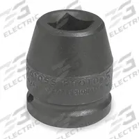 PROTO Impact Socket: 3/4 in Drive Size, SAE, 13/16 in Socket Size, 4-Point, Std, 2 in Overall Lg (MPN J07513SS). Key specifications — attr1215501: PROTO; attr1215515: Black Oxide; attr1215518: 13/16 in.