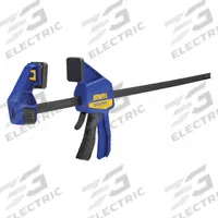 IRWIN Bar Clamp: Flat, 24 in Max Jaw Opening, 7 7/8 in to 31 3/8 in, 3 1/4 in Throat Dp, One Handed (MPN 1964720). Key specifications — attr663922: IRWIN.