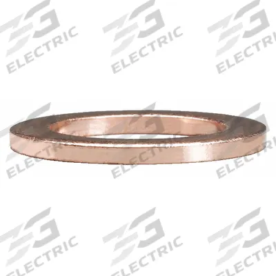 SUR&R Brake Line Washer: Brake Line Washer, Copper, 5/8 in Outside Dia, 10 Pieces - Hydraulic Brake Line Accessories