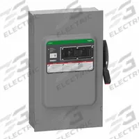 SCHNEIDER Safety Switch: Fusible, 200 A, Single Phase, 240V AC, Galvanized Steel, Indoor (MPN VH224N). Key specifications — Brand: SCHNEIDER.