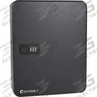 Key Cabinet: 36 Key Capacity, Dial Combo Lock, Steel, Black, 10 in Ht, 7 in Wd, 3 in Dp, Wall Mount (MPN AX11820). Key specifications — Brand: BARSKA; Finish: Matte; Includes Key Tags: No Key Tags Included; Includes Mounting Hardware: Mounting Hardware Included; Color: Black; Mounting Location: Wall; Material: Steel.