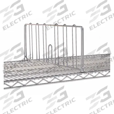 INSTOCK Wire Shelf Dividers: 1 in x 18 in x 8 in - Ledges for Wire Shelving