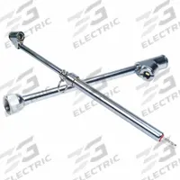TRUCKSPEC Dual Foot Tire Gauge: Tire Pressure Gauge, 2 psi Pressure Increments, 11 1/2 in Overall Lg (MPN JL-5018VP). Key specifications — attr868781: Tire Pressure Gauge; attr868773: Steel; attr868765: TRUCKSPEC.