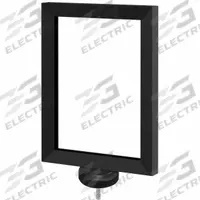 VISIONTRON Black Sign Frame 8.5 In.x11 In.: Black, 8 1/2 in Overall Wd (MPN FR811HDSB-CP2P). Key specifications — attr193638: VISIONTRON; attr982147: Black; attr982154: Clear Non-Glare Acrylic; attr982153: Rope Barrier Posts; attr982157: Steel.