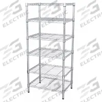 APPROVED VENDOR Wire Shelving Unit: Starter, 36 in x 18 in, 74 in Overall Ht, 6 Shelves, Dry, Silver (MPN 32V416). Key specifications — Recommended Environments: Dry; Color: Silver; Finish: Chrome; Material: Steel; Brand: APPROVED VENDOR.