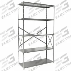 HALLOWELL Metal Shelving: Standalone, Medium-Duty, 48 in x 18 in, 84 in Overall Ht, 5 Shelves (MPN F5710-18HG). Key specifications — Frame Material: Steel; Shelving Material: Steel; Assembled: Unassembled; Color: Gray; Brand: HALLOWELL.