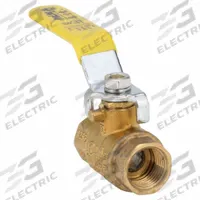 APPROVED VENDOR Manual Two-Way Ball Valve: 3/8 in, Brass, Straight, FIP x FIP, Full Port Ball Port (MPN 107-822NL). Key specifications — Brand: APPROVED VENDOR; Handle: Lever.
