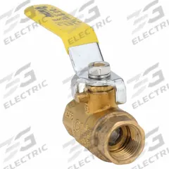 APPROVED VENDOR Manual Two-Way Ball Valve: 3/8 in, Brass, Straight, FIP x FIP, Full Port Ball Port (MPN 107-822NL). Key specifications — Brand: APPROVED VENDOR; Handle: Lever.
