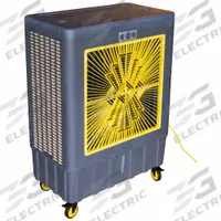 HESSAIRE Portable Evaporative Cooler: 3,000 sq ft, 115V AC, 59 in x 26 in x 46 in (MPN M350). Key specifications — attr1152013: 4; attr1151993: HESSAIRE.