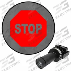 VISUAL WORKPLACE INC. LED Safety Walkway: LED Safety Walkway, Stop Yellow Diagonal/Red Edges, 100 W (MPN 66-3136-011050-PS301). Key specifications — Brand: VISUAL WORKPLACE INC.; Includes: LED Projector; Laser Color: Yellow; Watts: 100 W; Legend/Background Color: Stop Yellow Diagonal/Red Edges; Manufacturer Part Number: 66-3136-011050-PS301; Product Type: LED Safety Walkway; Product Includes: Projector with Lens.