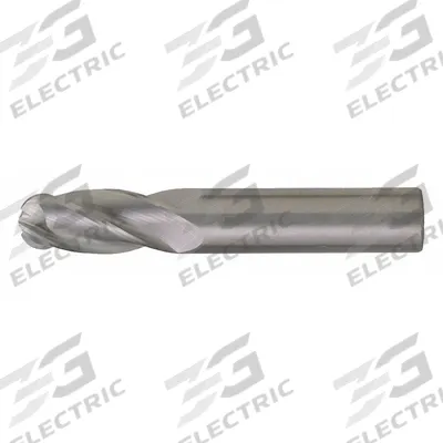 CLEVELAND Ball End Mill: Carbide, TiAlN Coated, 4 Flute, 1/16" Mill Dia, 1/4" LOC - General Purpose Carbide Ball End Mills